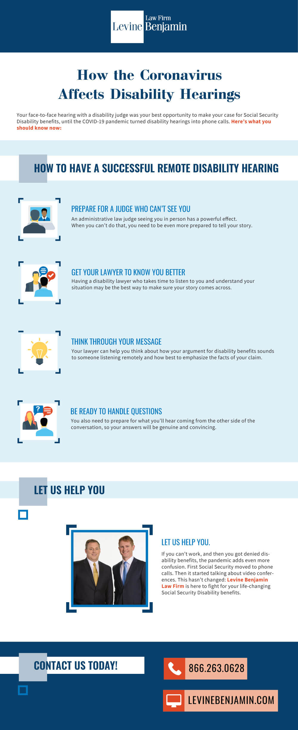 Curious as to how COVID-19 affects disability hearings? Check out our handy infographic to learn more.